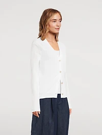 Pointelle Cardigan