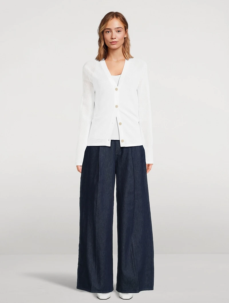 Pointelle Cardigan