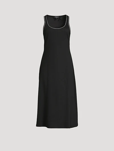 Ribbed Jersey Midi Dress