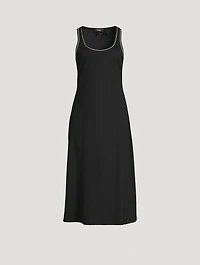Ribbed Jersey Midi Dress