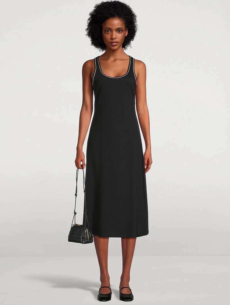 Ribbed Jersey Midi Dress