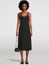 Ribbed Jersey Midi Dress