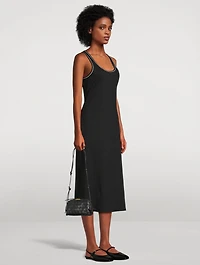 Ribbed Jersey Midi Dress