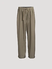 Wool Relaxed Drawstring Pants