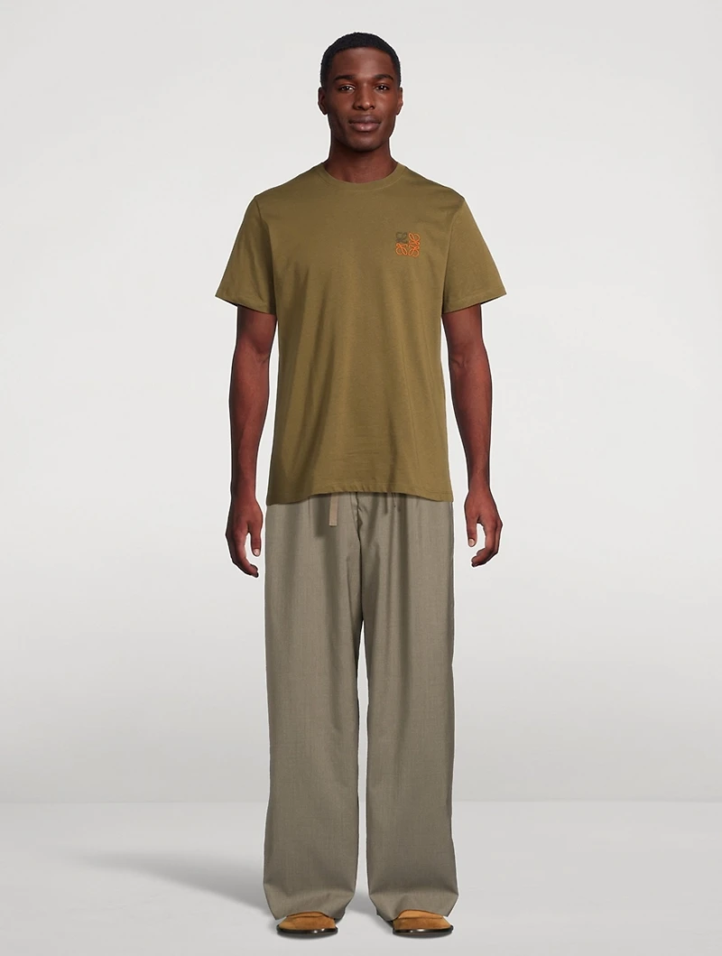 Wool Relaxed Drawstring Pants