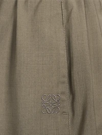 Wool Relaxed Drawstring Pants
