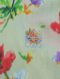 Cotton And Silk Short-Sleeve Shirt Floral Print