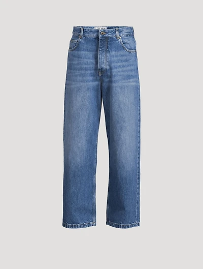 Curved-Leg Jeans