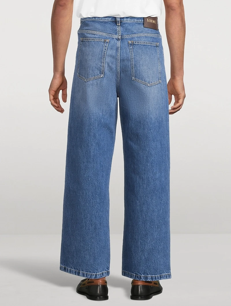 Curved-Leg Jeans