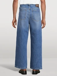 Curved-Leg Jeans