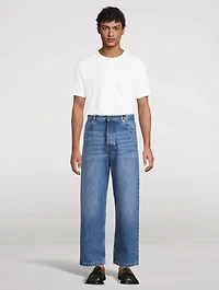 Curved-Leg Jeans