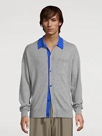 Wool Polo Cardigan