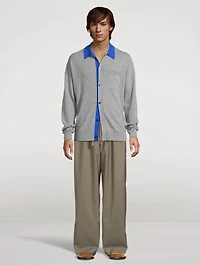 Wool Polo Cardigan