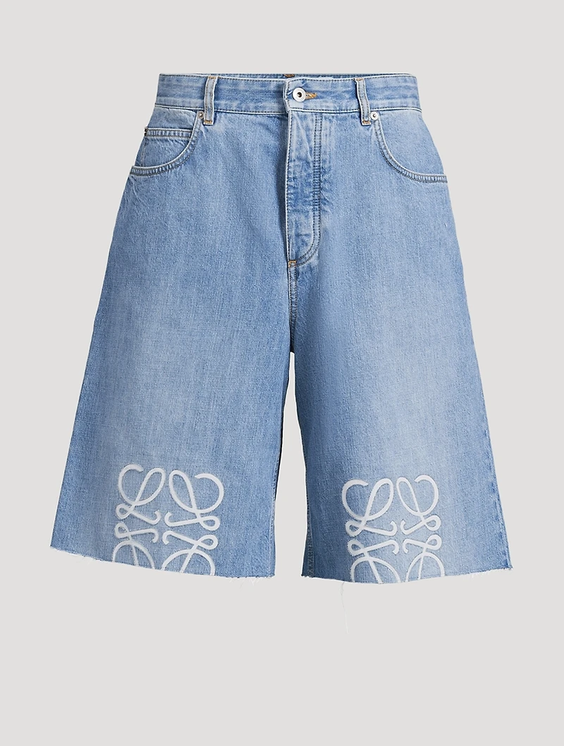 Anagram Denim Shorts