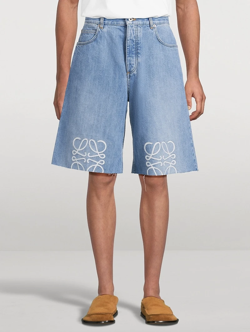 Anagram Denim Shorts