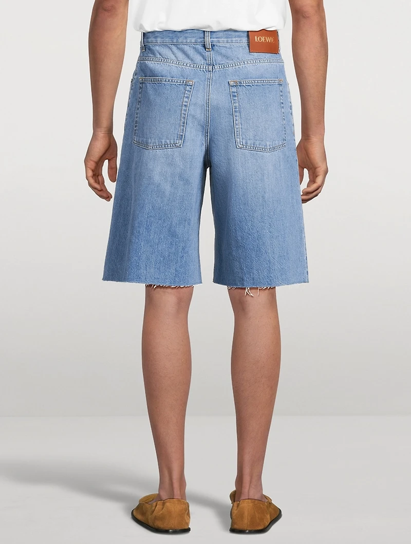 Anagram Denim Shorts