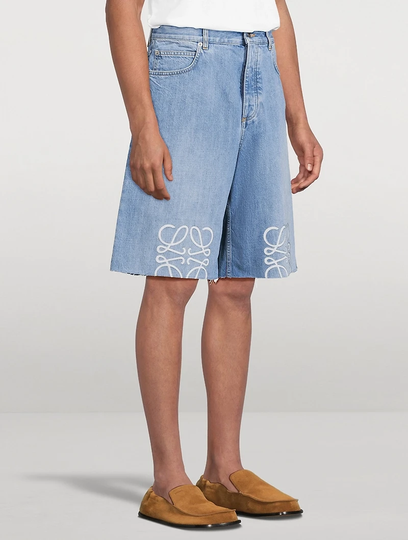 Anagram Denim Shorts