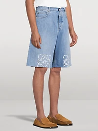 Anagram Denim Shorts