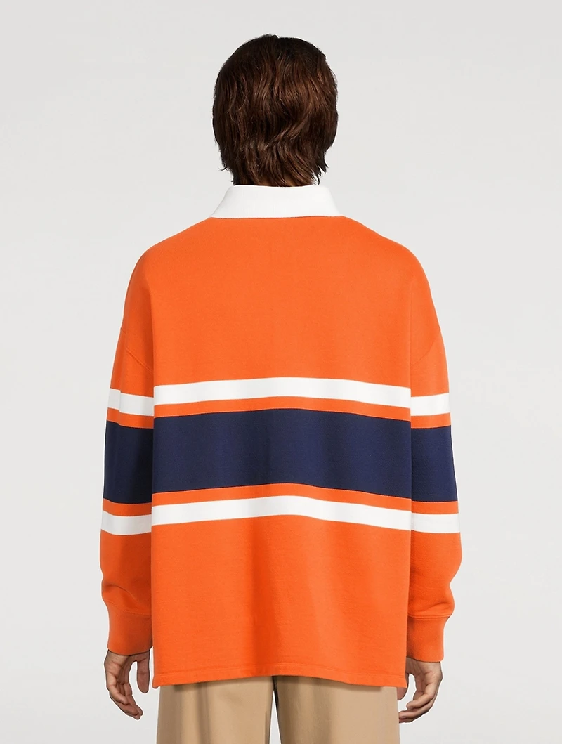 Cotton Polo Long-Sleeve Shirt