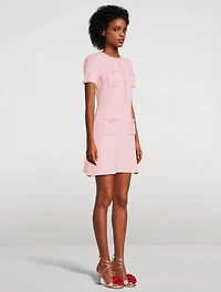 Embellished Knit Mini Dress