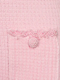 Embellished Knit Mini Dress