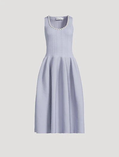 Embellished Knit Midi Dress