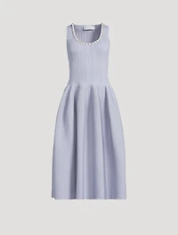 Embellished Knit Midi Dress