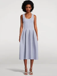Embellished Knit Midi Dress