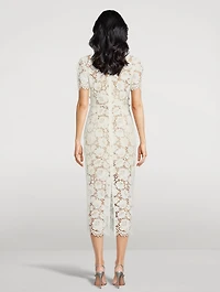 Embellished Lace Midi Dress