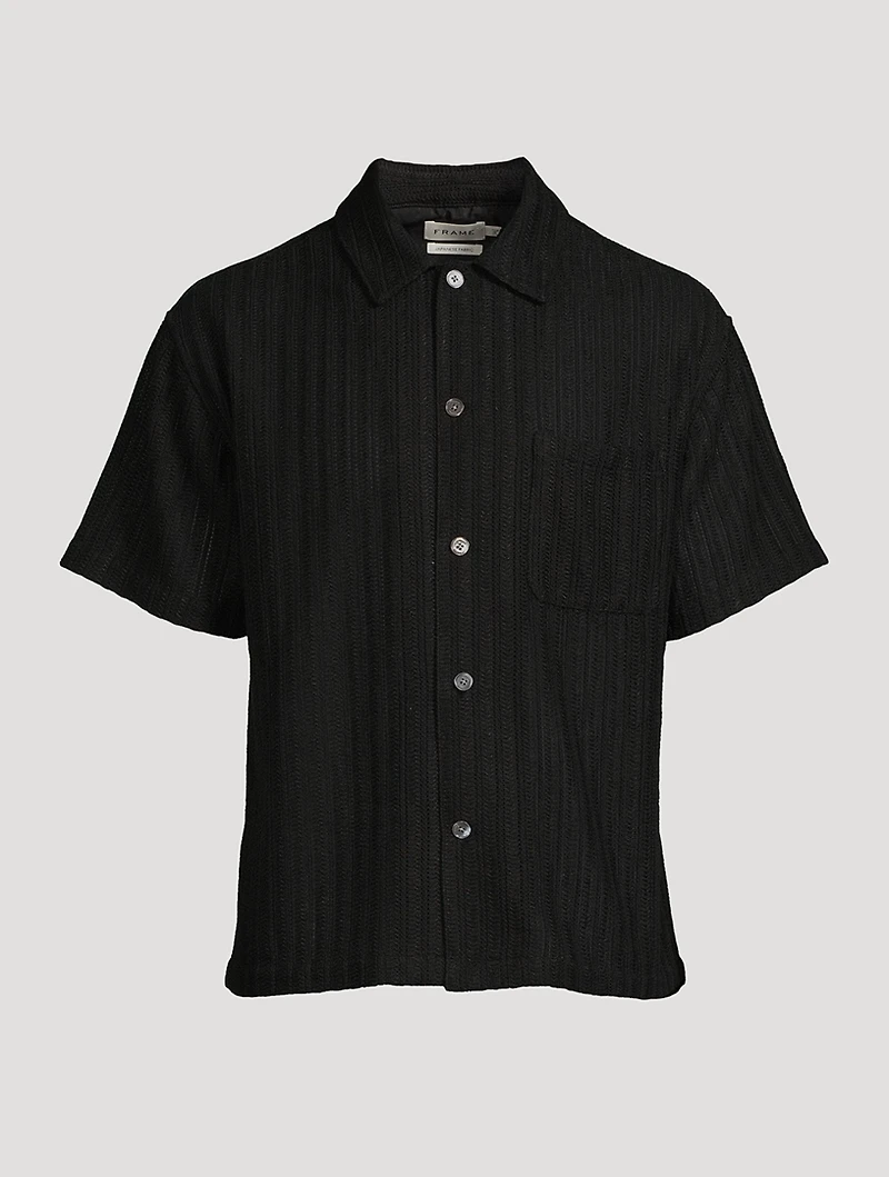 Crochet Short-Sleeve Shirt
