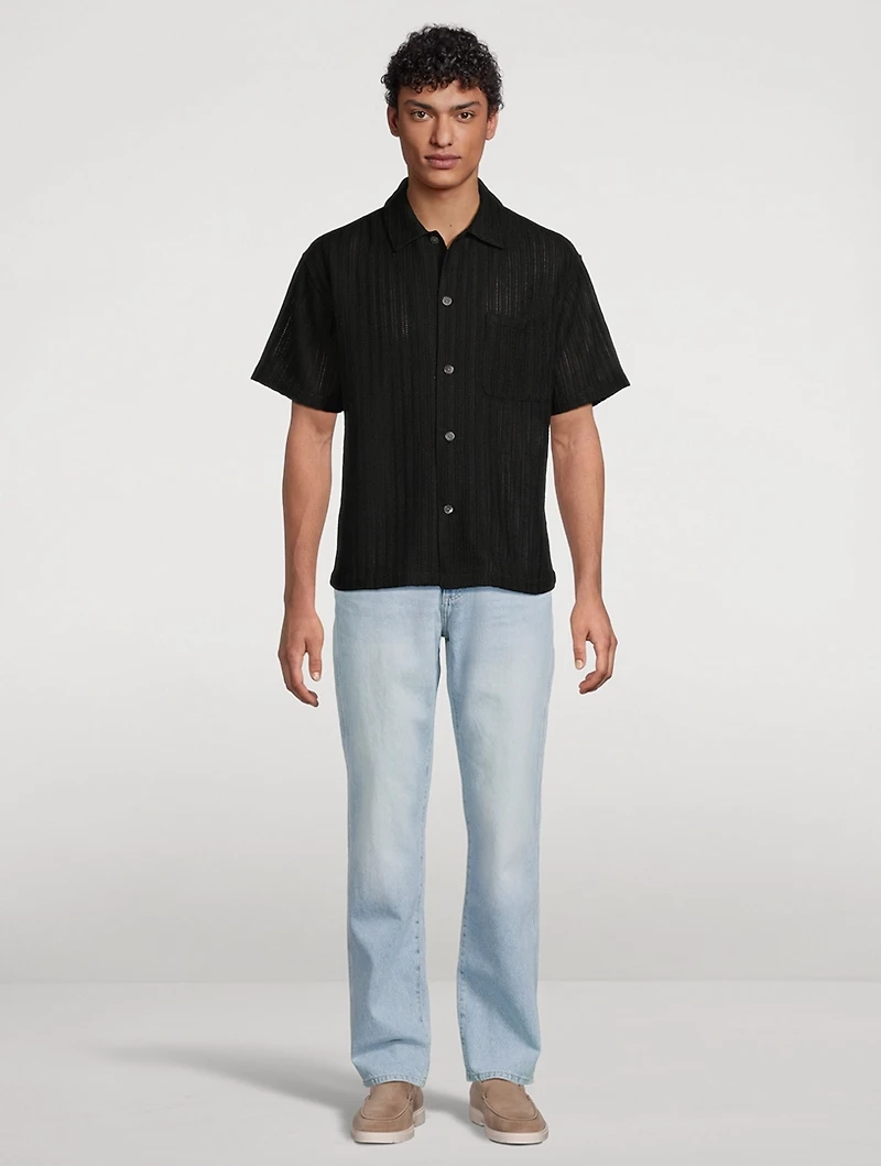 Crochet Short-Sleeve Shirt
