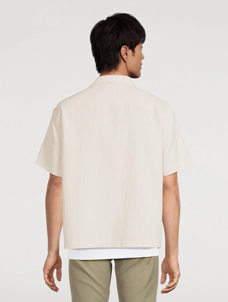Jacquard Short-Sleeve Shirt