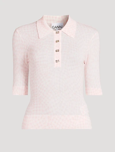 Polo Shirt Gingham Print