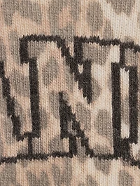 Wool-Blend T-Shirt Leopard Print