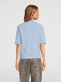 Alpaca-Blend Animals Jacquard T-Shirt