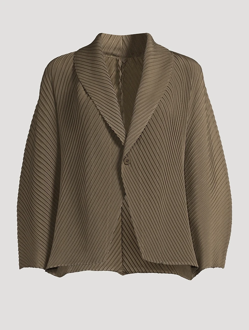 Soft Fold Pleats Cardigan