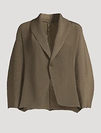 Soft Fold Pleats Cardigan