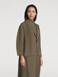 Soft Fold Pleats Cardigan