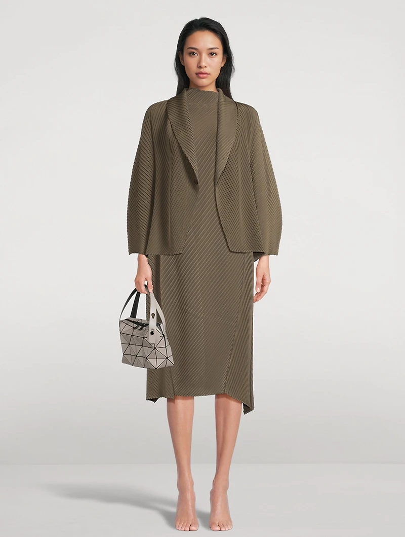 Soft Fold Pleats Cardigan