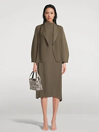 Soft Fold Pleats Cardigan