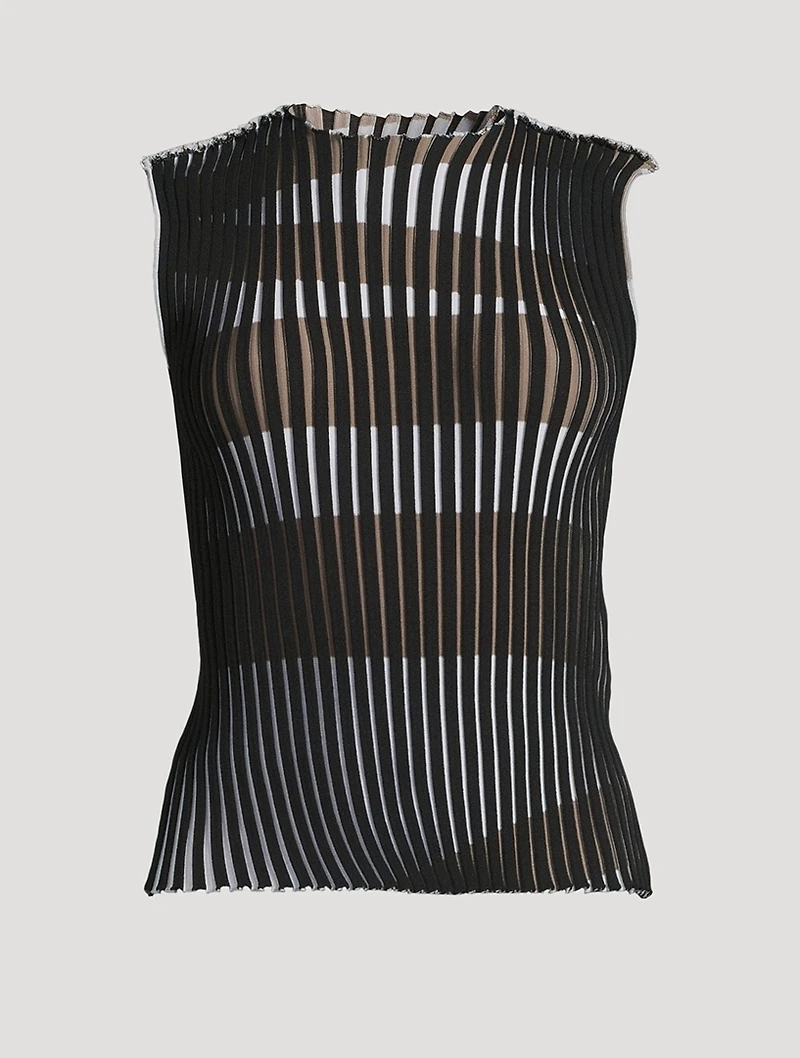 Plating Knit Top