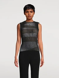 Plating Knit Top