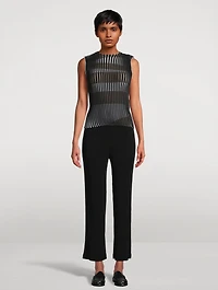 Plating Knit Top