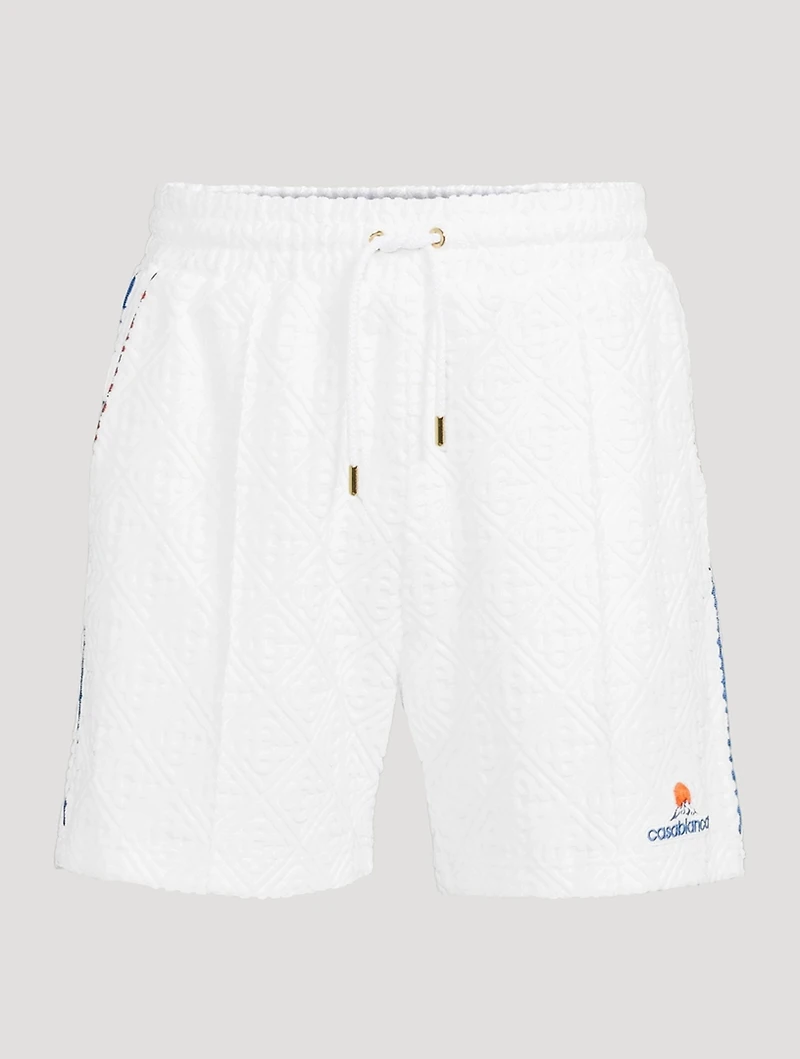 Monogram Jacquard Terry Shorts
