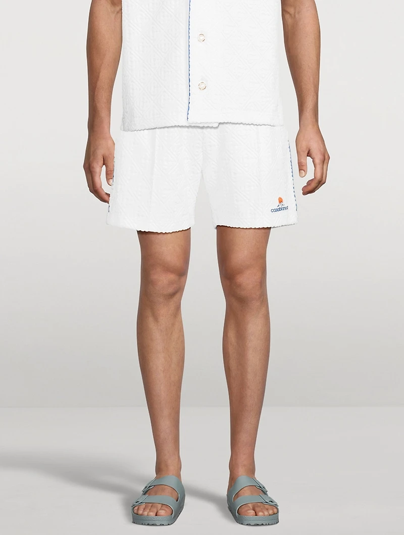 Monogram Jacquard Terry Shorts