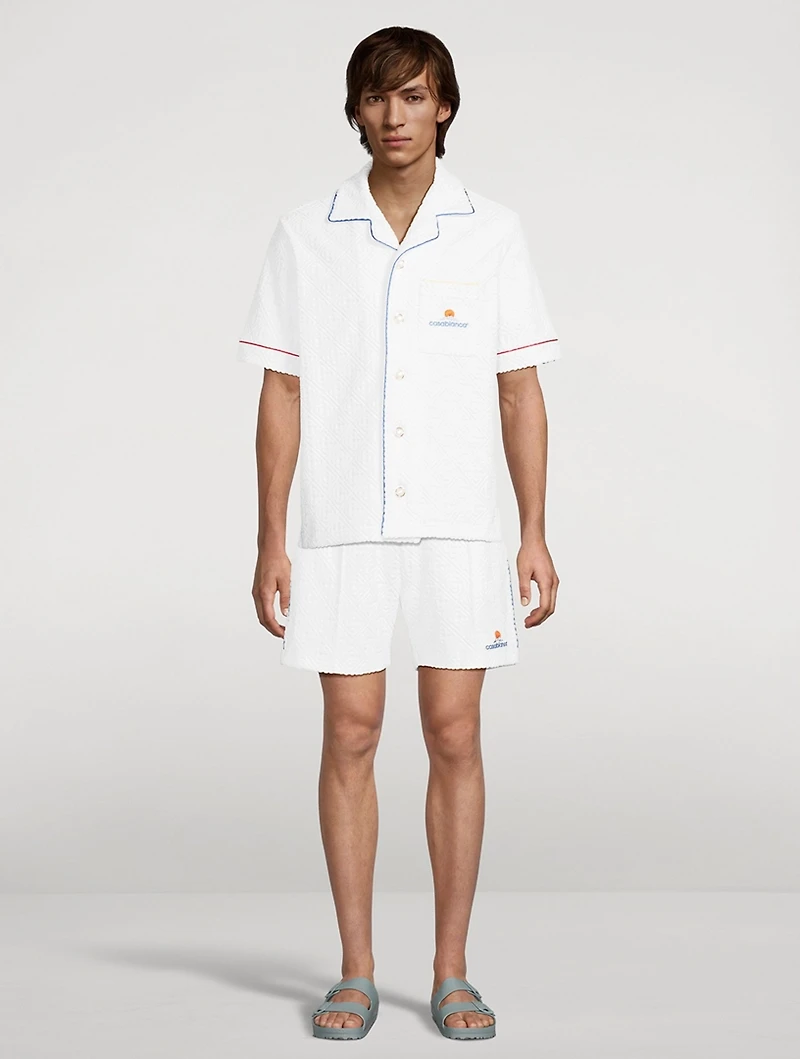 Monogram Jacquard Terry Shorts