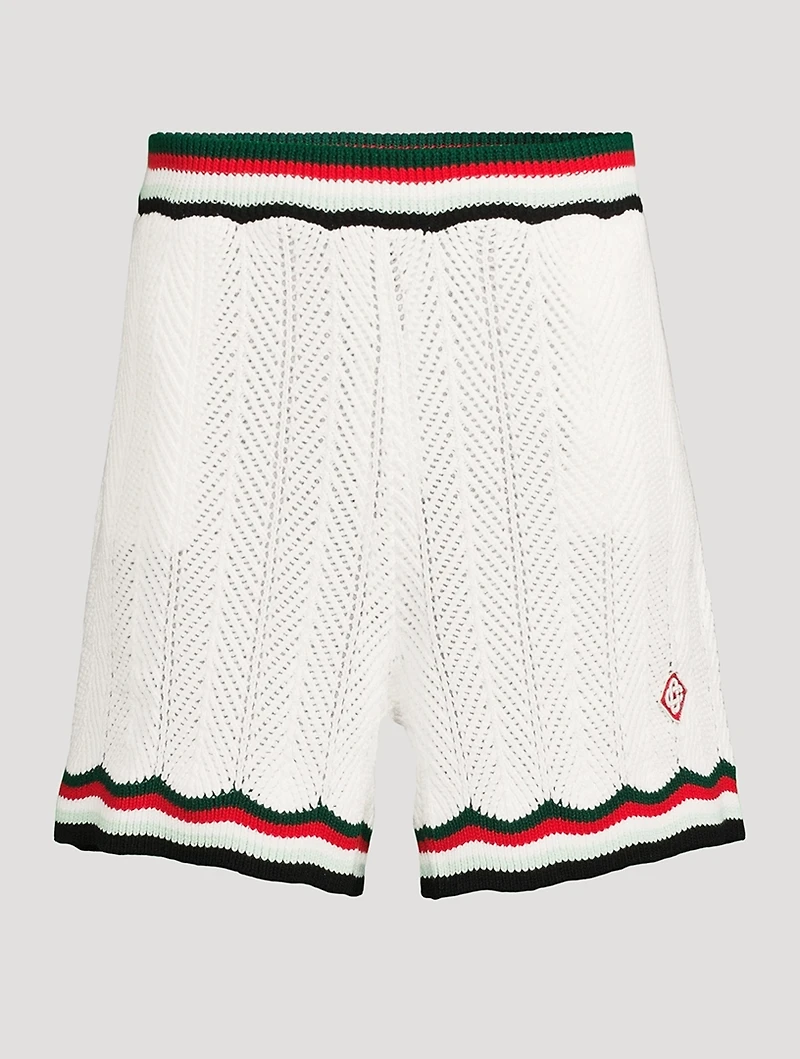 Chevron Crochet Shorts