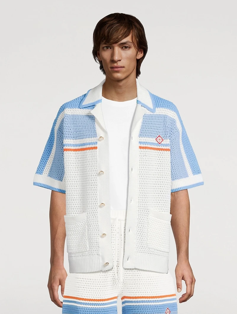 Cotton Tennis Crochet Shirt