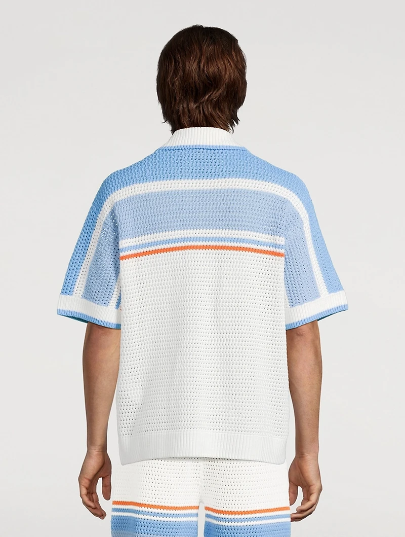 Cotton Tennis Crochet Shirt