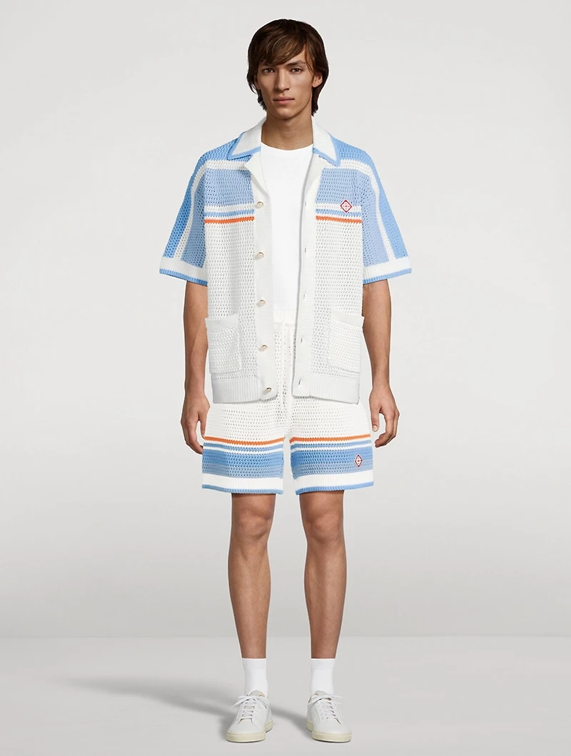 Cotton Tennis Crochet Shirt